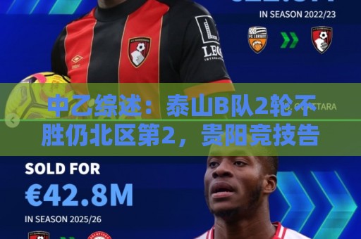 中乙综述:泰山B队2轮不胜仍北区第2,贵阳竞技告负蒲公英战平 中乙综述:泰山B队2轮不胜仍北区第2,贵阳竞技告负蒲公英战平